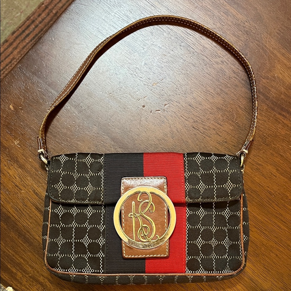 Vintage Kate Spade Dot Noel Jacquard Mini Shoulder Bag